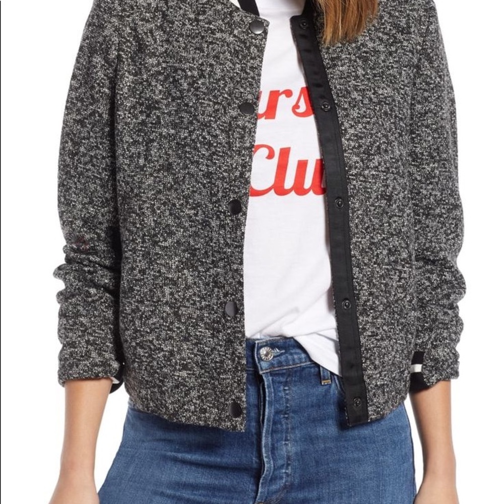 NWOT 1901 Tweed Bomber Jacket